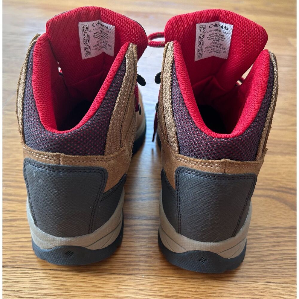 Columbia Newton Ridge Plus Hiking Boots Suede Brown BK4552-286 Women's 7.5 - Picture 7 of 8